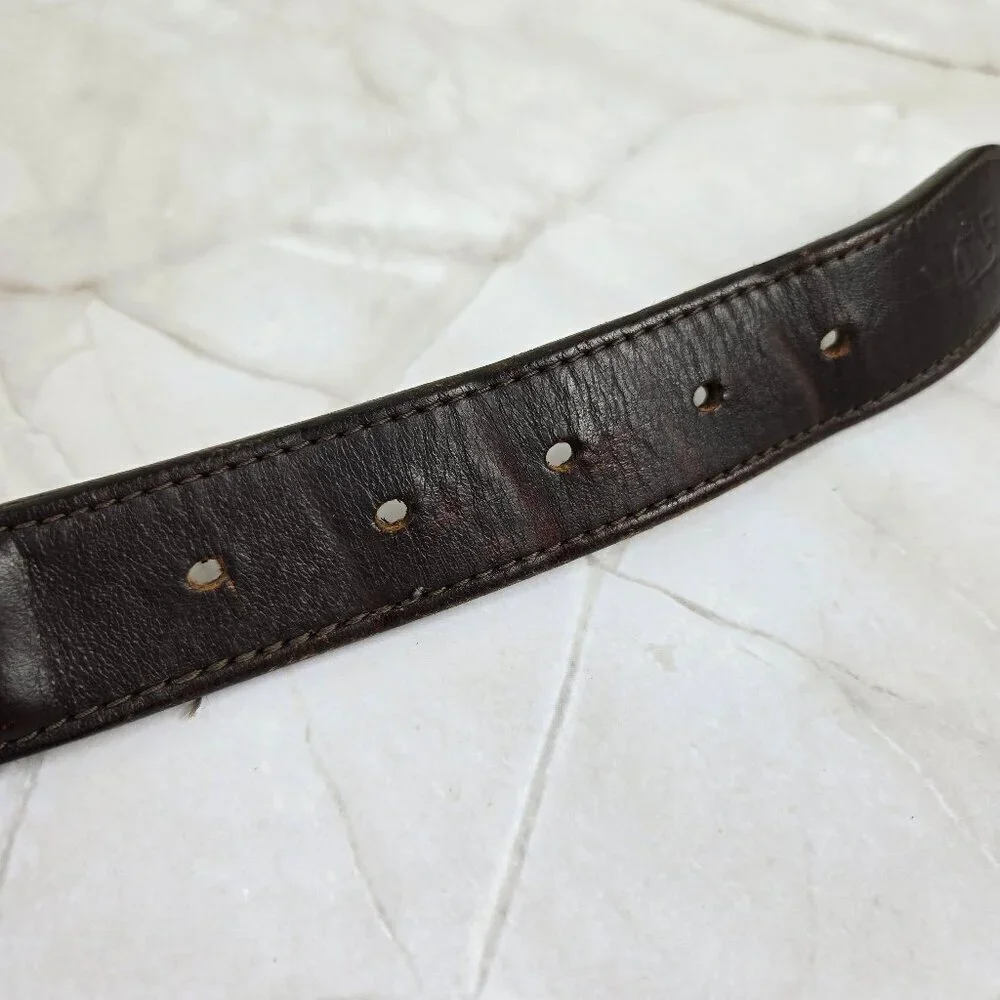 Vineyard Vines Sz 36 Men’s Heavy Canvas Woven Belt Knights Graphic Gold Hardware